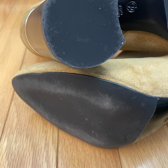 3.1 Phillip Lim Camel and Black Heeled Boots - Picture 8 of 8